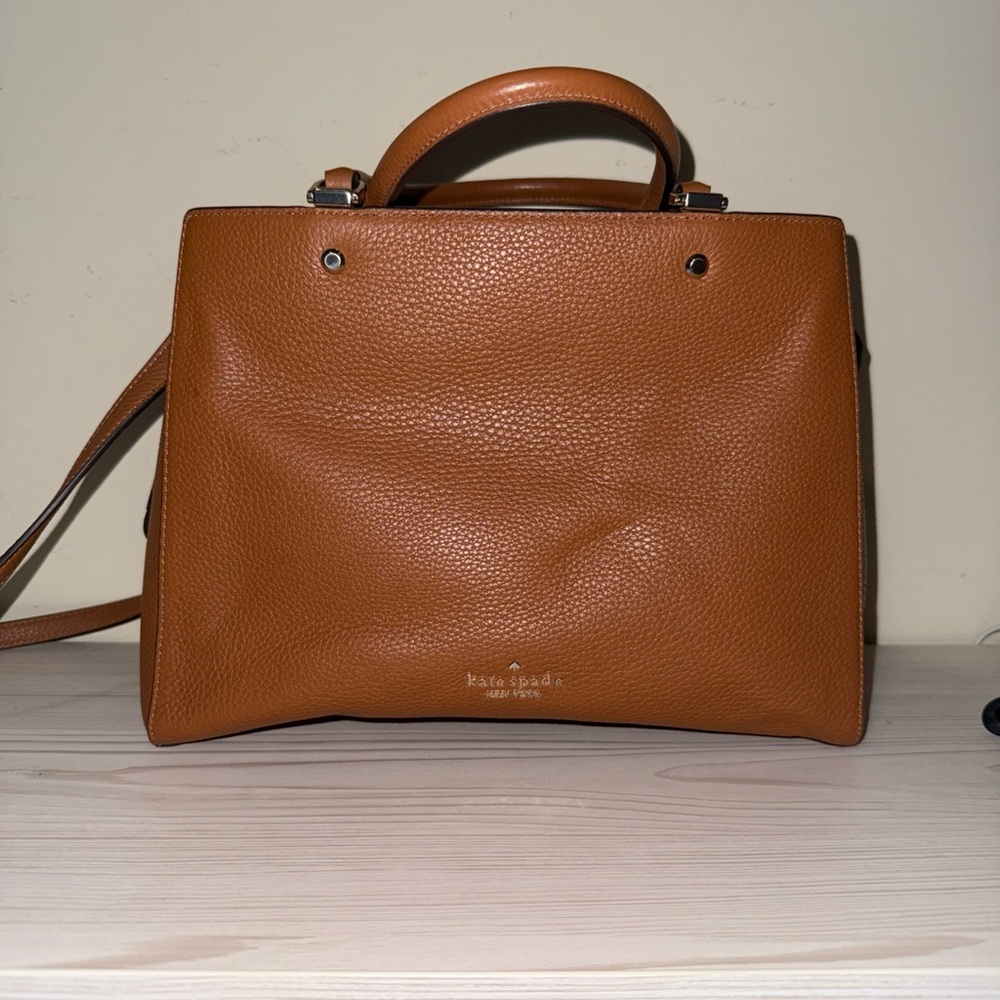 Kate Spade Brown Leather Tote Bag